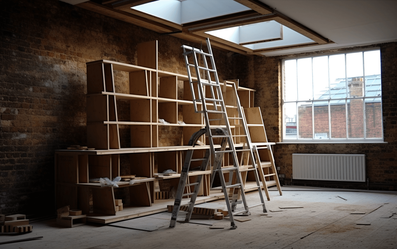 scaffolding board bookshelf furniture